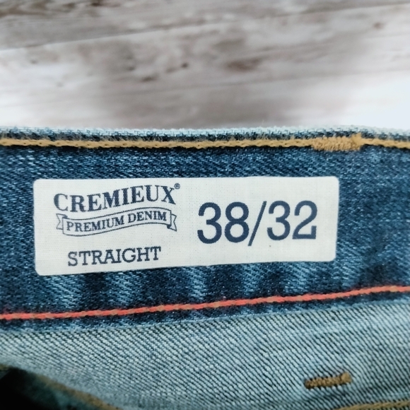 Cremieux Mens Jeans 38/32 Distressed Straight Leg 859 - Picture 3 of 5